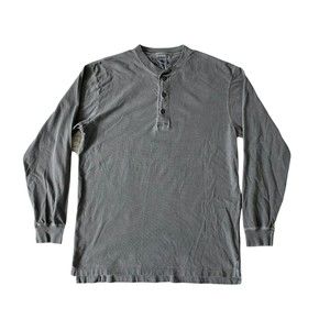 Cabela’s‎ Shirt Mens Medium Grey Thermal Henley Long Sleeve Casual